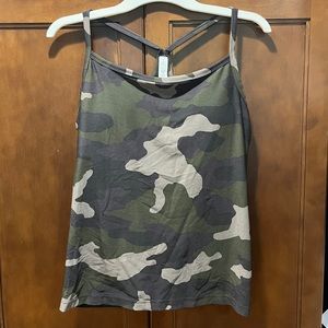 OFFLINE By Aerie Real Me Camo Tank Top with Built In Bra Size XL